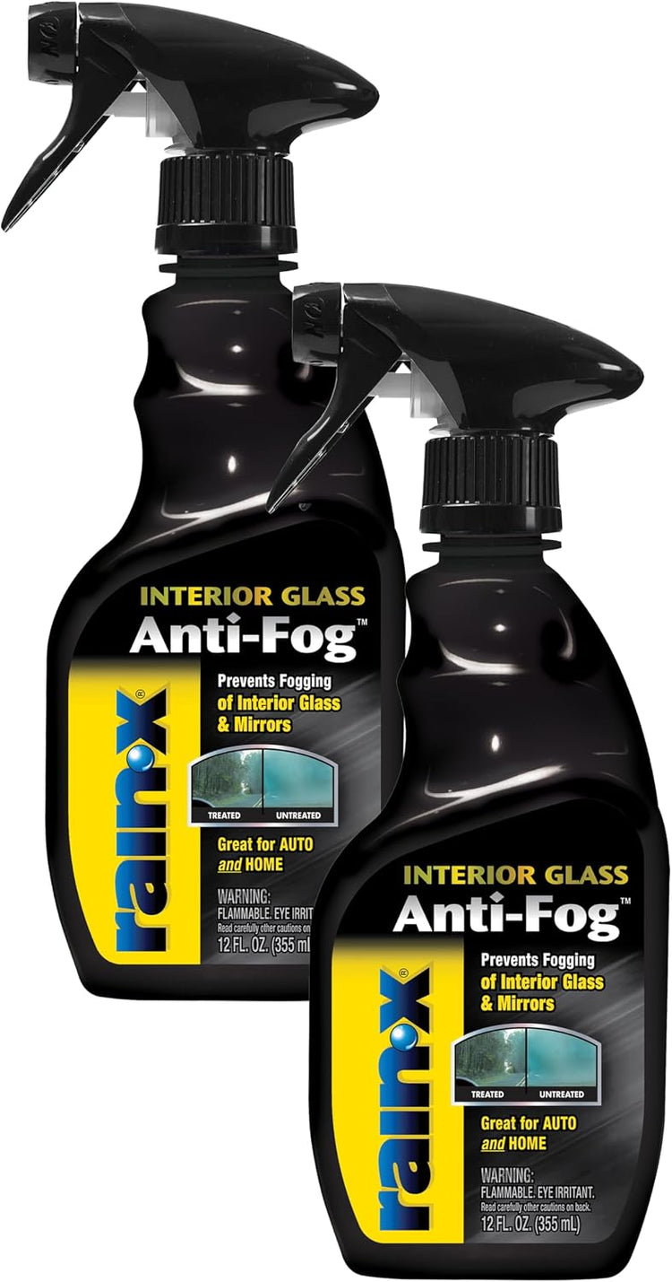 Rain-X 630543 Anti-Fog Spray, Interior Auto & Home Glass, 12 oz (2 Pack)