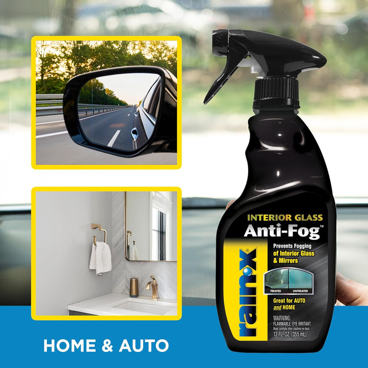 Rain-X 630543 Anti-Fog Spray, Interior Auto & Home Glass, 12 oz (2 Pack)